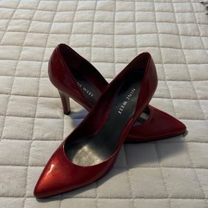 Red Nine West Heels